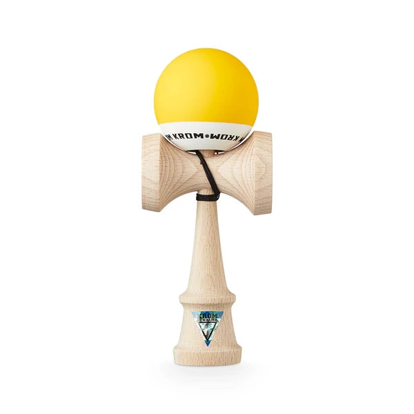 Kendama KROM Pop Galbena - RUBBER