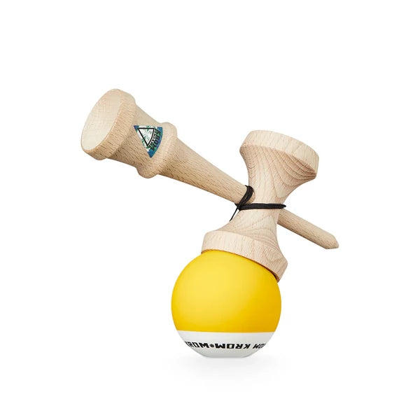 Kendama KROM Pop Galbena - RUBBER