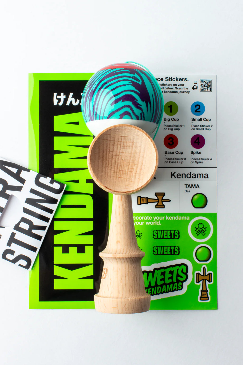 Sweets Kendamas Classic Grain Split - Laser Tag