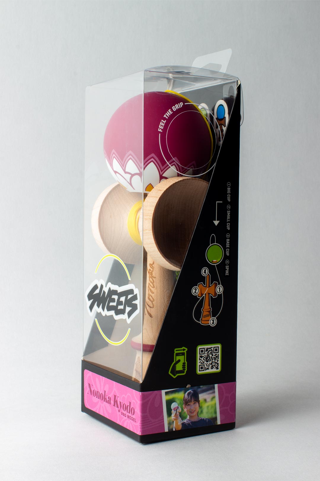 Sweets Kendamas PRO MOD V2 Nonoka Kyodo - Broken Shape - Sticky Clear